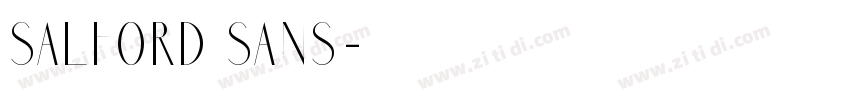 salford sans字体转换